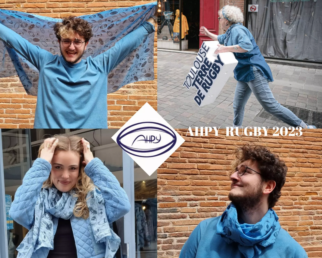 Bufanda azul AHPY-RUGBY