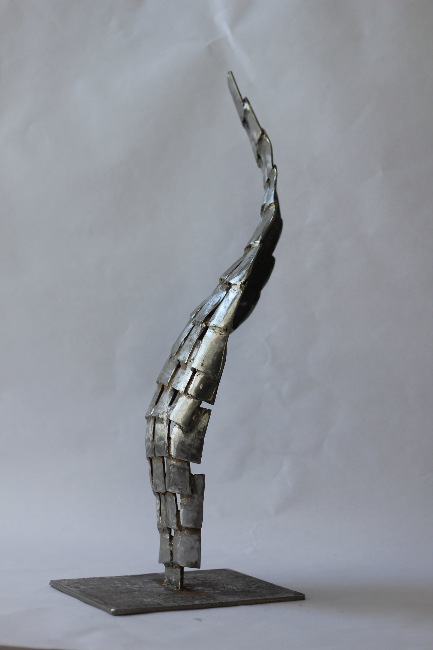 La Flamme - Sculpture en Acier, 60CMX21CM