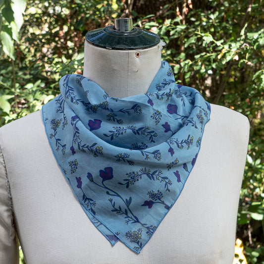 “Audrey” Pastel & Violet scarf