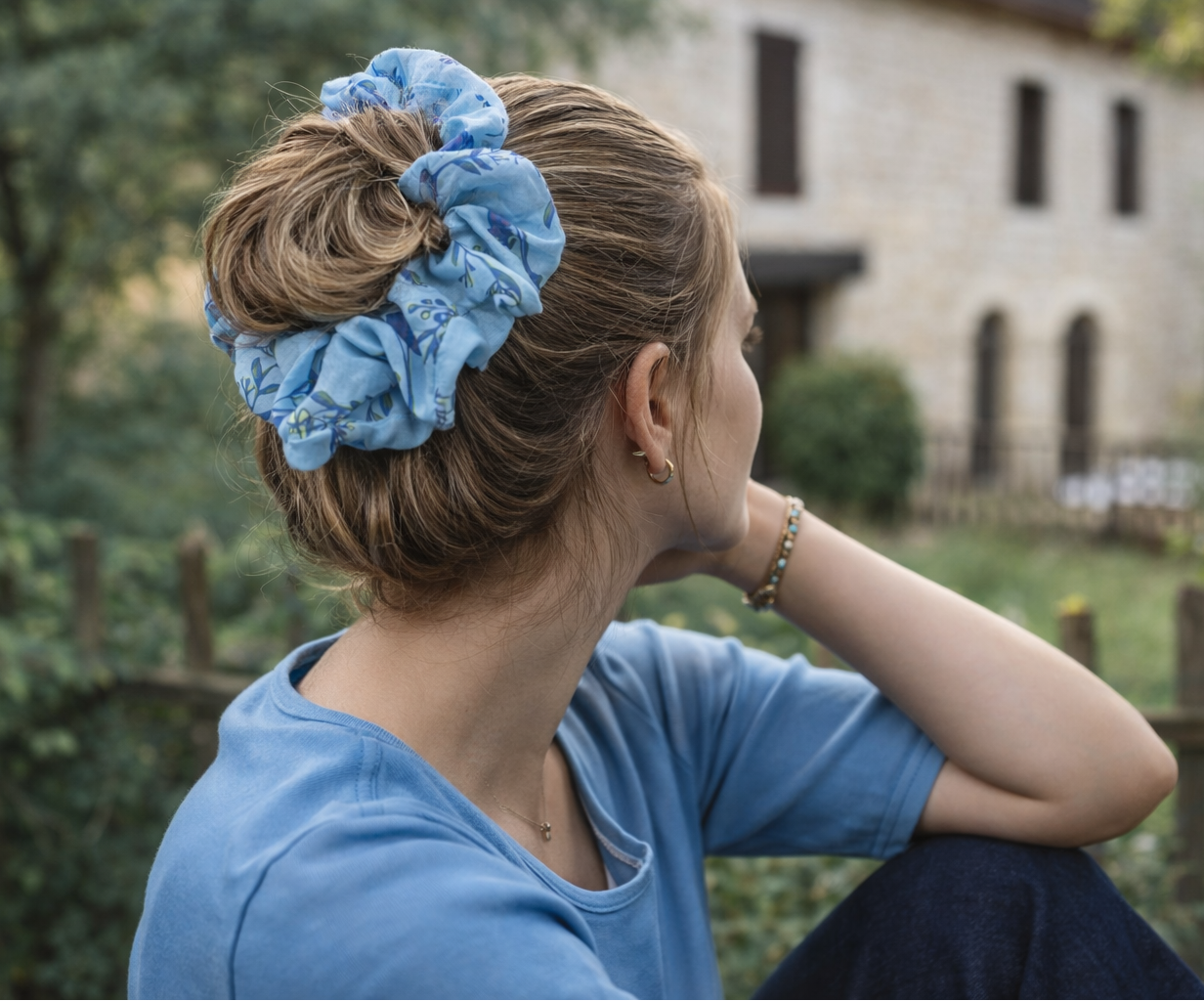 Chouchou "Pastel & Violette"