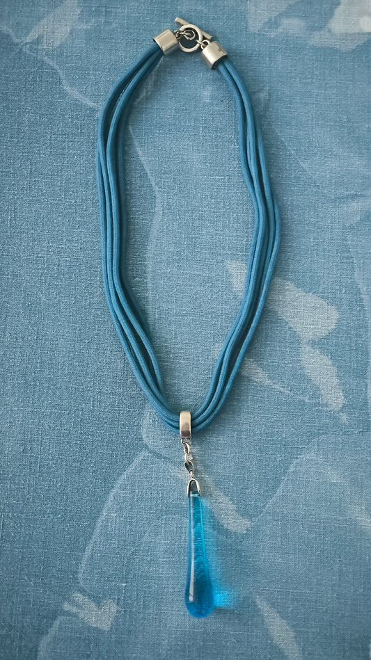 Collier "Goutte Bleue"