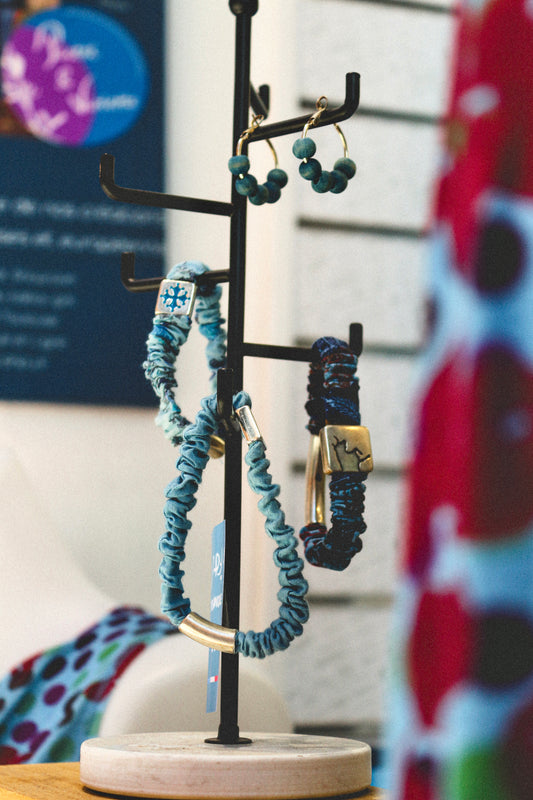 Bracelet "OCCITANIE" textile sur elastique