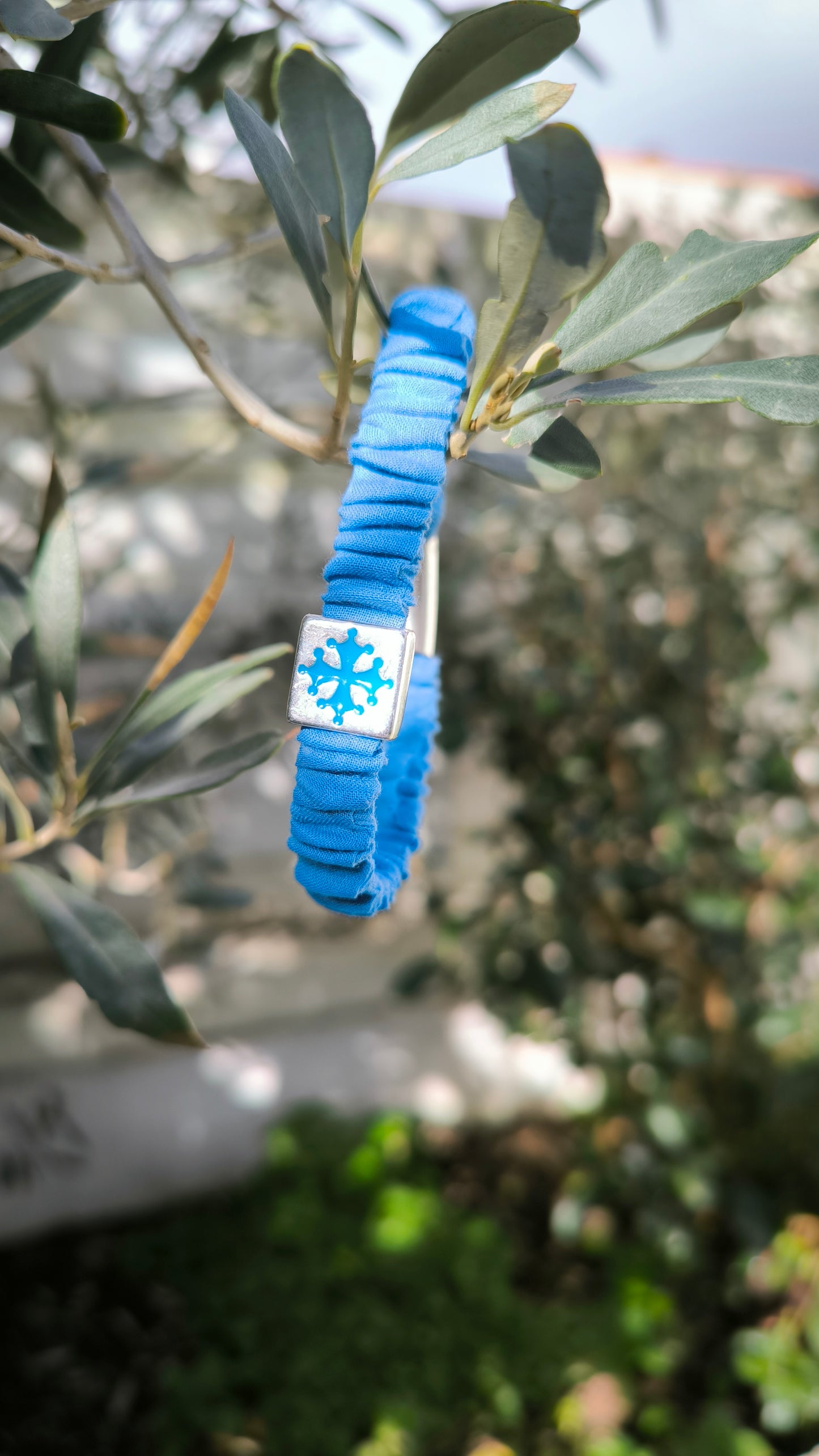 Bracelet "OCCITANIE" textile sur elastique