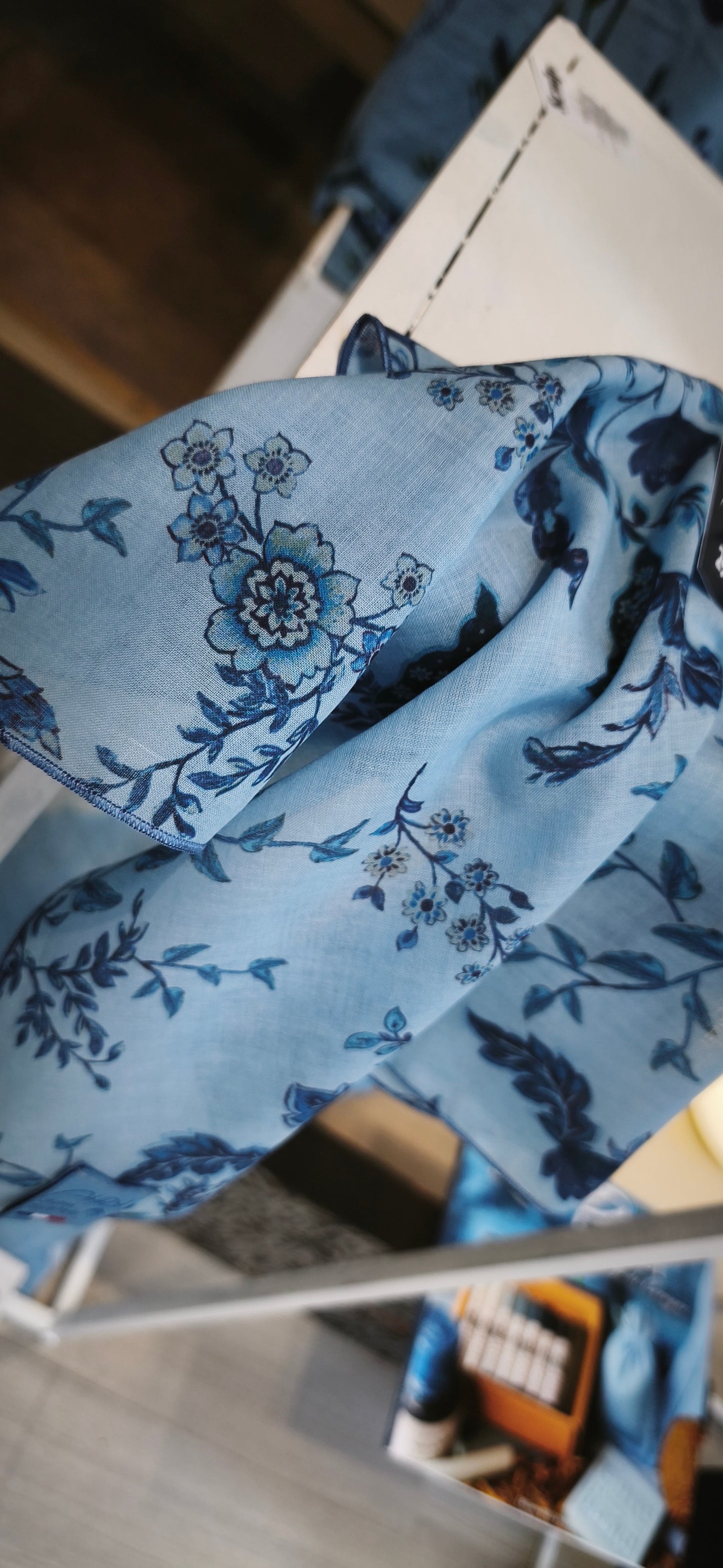 Chèche Jardin Bleu-Bleu